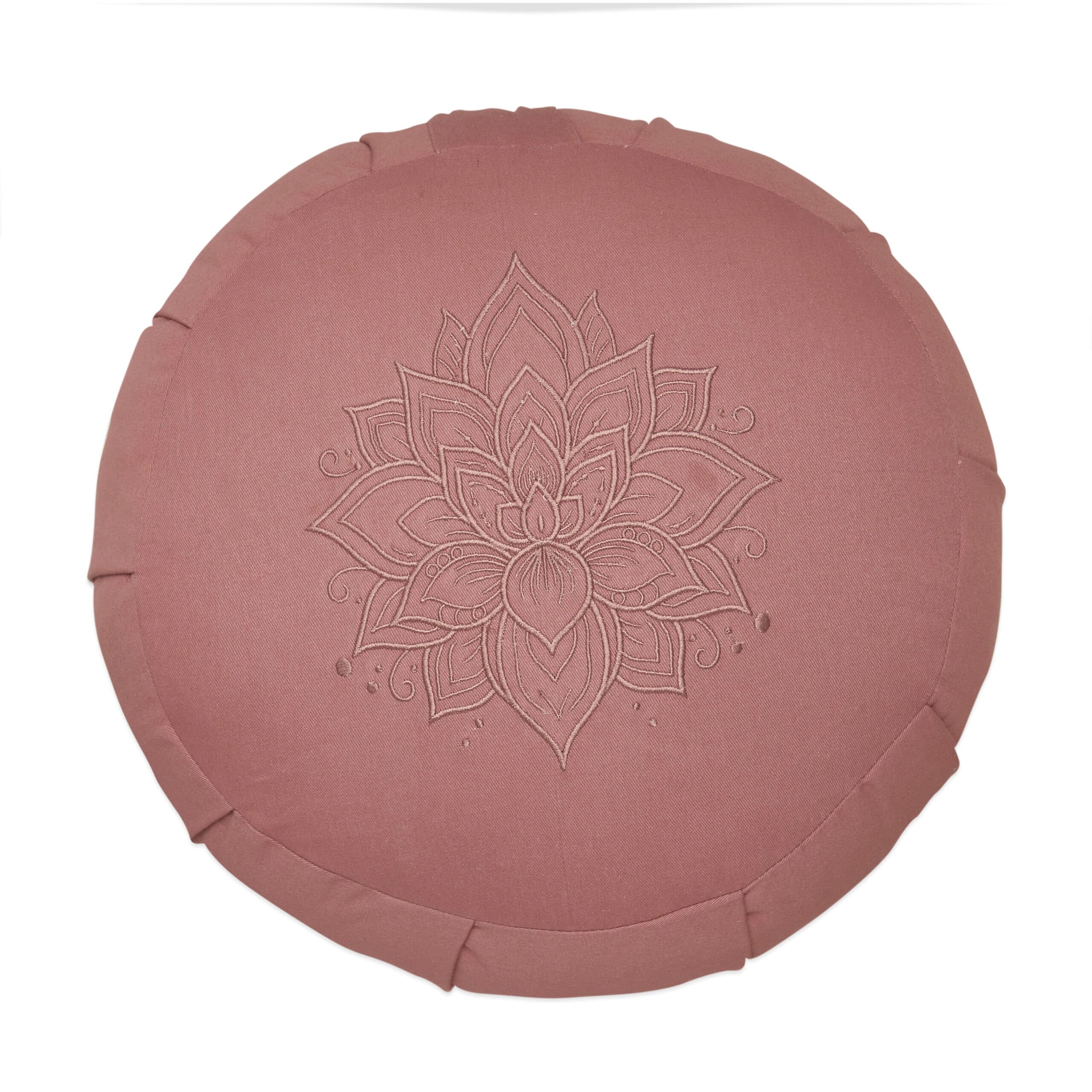 Zafu Meditation Cushion - Lotus Embroidery