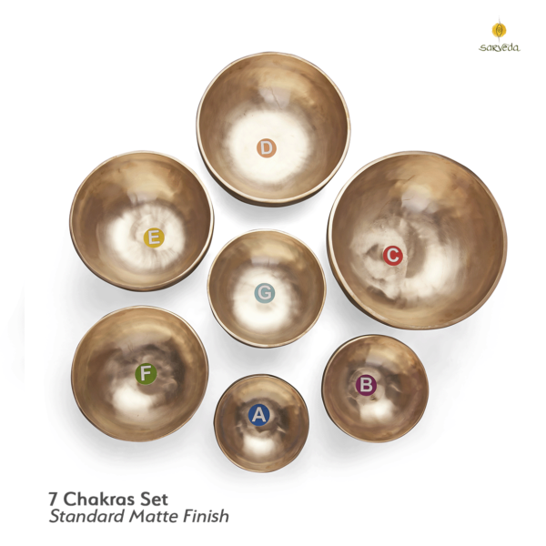 7 chakras singing bowl set sarveda